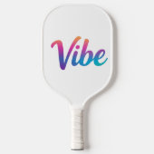 Vibe Rainbow Script Pickleball Paddle – ピックルボールラケット (正面)