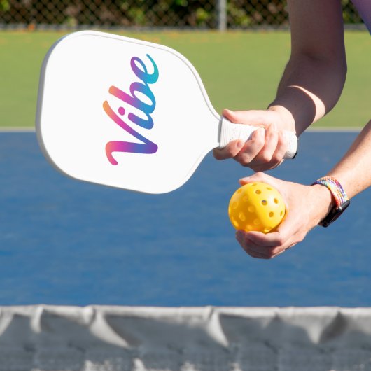 Vibe Rainbow Script Pickleball Paddle – ピックルボールラケット (インサイチュ)