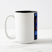 Vibe Wave Neon Surf Poster – Retro Synthwave Aesth ツートーンマグカップ (左)