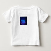 Vibesのみはっきりした – ミニマル文字ティー ベビーTシャツ (裏面)