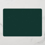 vibesのみメリーおもしろいレトロ1枚の写真クリスマス 箔シーズンカード (裏面)