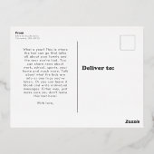 vibesのみメリーおもしろいレトロ1枚の写真クリスマス 箔シーズンポストカード (裏面)