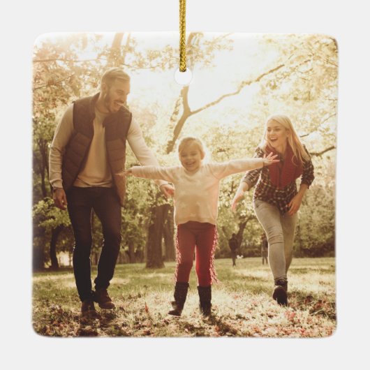 vibesのみメリーのおもしろいレトロな休日の写真 セラミックオーナメント (裏面)