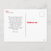 vibesのみメリーレトロおもしろいフォトホリデー葉書 シーズンポストカード (裏面)