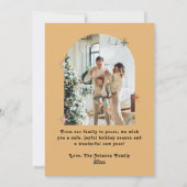 Vibesのみメリーレトロ写真クリスマスカード シーズンカード (裏面)