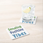 Vibesの送前向き信 スクエアペーパーコースター (インサイチュ)