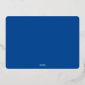 Vibesメリーレトロアーチフォトブルーと金ゴールド 箔シーズンカード (裏面)