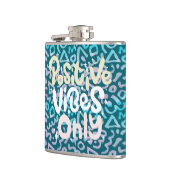 vibes前向き only green geometric boho フラスク (左)