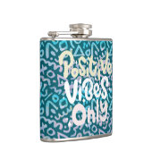 vibes前向き only green geometric boho フラスク (右)