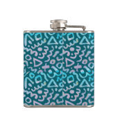 vibes前向き only green geometric boho フラスク (裏面)