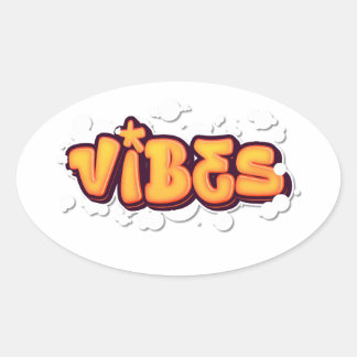 Vibes  楕円形シール
