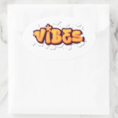 Vibes  楕円形シール (バッグ)