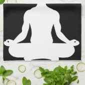 Vibes aの瞑想ビジュアル前向きの表示 キッチンタオル (折り畳み)