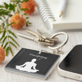 Vibes aの瞑想ビジュアル前向きの表示 キーホルダー (正面右)