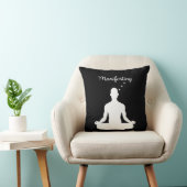 Vibes aの瞑想ビジュアル前向きの表示 クッション (椅子)
