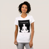 Vibes aの瞑想ビジュアル前向きの表示 tシャツ (正面フル)