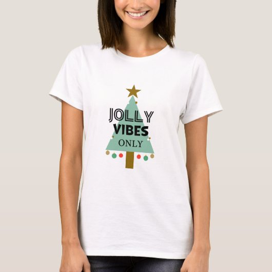 Vibes Onlyすてき Women's T-Shirt，休日 Tシャツ (正面)