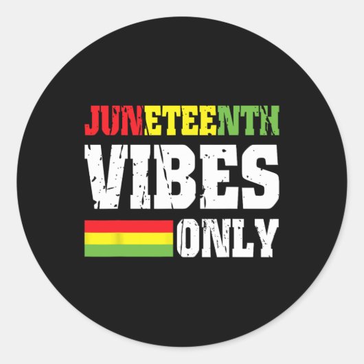 Vibes Only 1865年6月19日祝黒史2 ラウンドシール (正面)