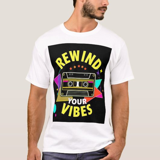 Vibes Teeを巻き戻す Tシャツ (正面)