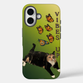 VIBES UP - Calico Cat & Butterflies iPhone 16ケース