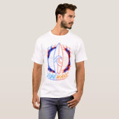 Vibewave Neon Surfboard Design – Retro Wave Glow A Tシャツ (正面フル)