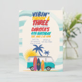 Vibin' Thrivin' & Three Surf Van 3rd Birthday 招待状 (スタンド正面)