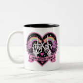 Vibing with My Demons ツートーンマグカップ (左)