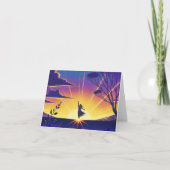 Vibrance Abstract Folded Greeting Card ノートカード (正面)