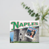 Vibranly Naples Italy photo collage ポストカード (スタンド正面)