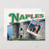 Vibranly Naples Italy photo collage ポストカード (正面/裏面)