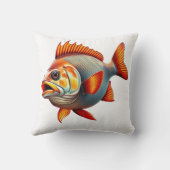 Vibrant 3D Rendering of a Fish クッション (裏面)