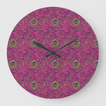 Vibrant 60s Psychedelic Paisley Retro Swirl