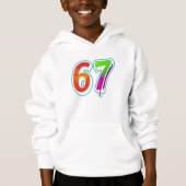 Vibrant 67 Art – Hand-Painted Number Design (正面)