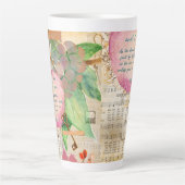 Vibrant Abide in Me Fruitful Faith Art Journal カフェラテマグ (正面)