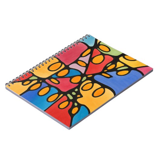 Vibrant Abstract ノートブック (左側)