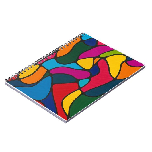 Vibrant Abstract  ノートブック (左側)