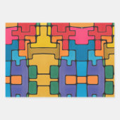 Vibrant Abstract ラッピングペーパーシート (正面3)