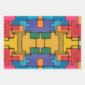 Vibrant Abstract ラッピングペーパーシート (正面2)