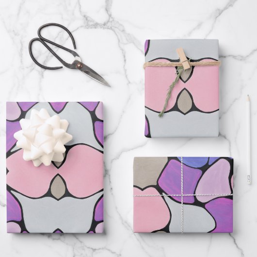 Vibrant Abstract  ラッピングペーパーシート (正面)