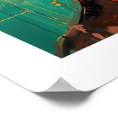 Vibrant Abstract Art Print  ポスター (角)