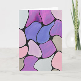 Vibrant Abstract Blank Note カード