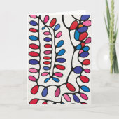 Vibrant Abstract Blank Note カード (正面)