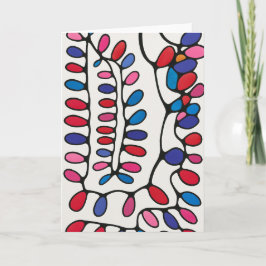 Vibrant Abstract Blank Note カード