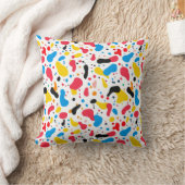 Vibrant Abstract Blob Pattern クッション (ブランケット)