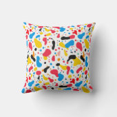 Vibrant Abstract Blob Pattern クッション (裏面)