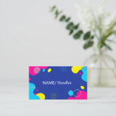 Vibrant Abstract Business Card 名刺 (スタンド正面)