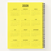 Vibrant Abstract Cat Art Print ノートブック (裏面)