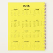 Vibrant Abstract Cat Art Print プランナー手帳 (裏面)