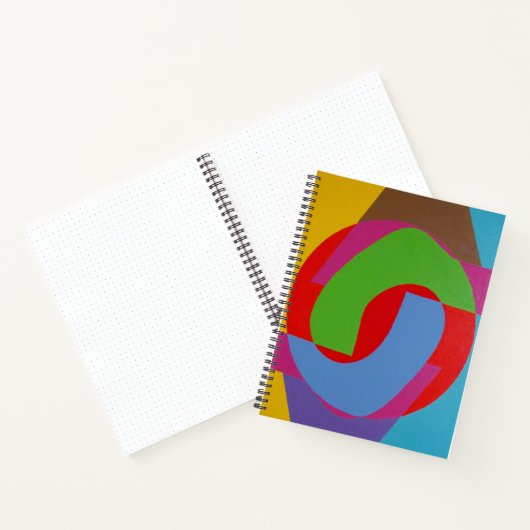 Vibrant Abstract Circles Notebook ノートブック (内部)