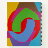 Vibrant Abstract Circles Notebook ノートブック (裏面)